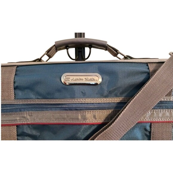 VTG American Tourister Garment Suit Hanging Bag + Shoulder Strap Travel Luggage - Picture 3 of 9